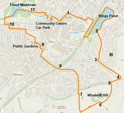 Alton Public Spaces walk revision 27 May 20 Map