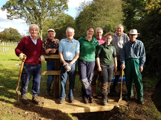 12 Happy volunteers and trainers